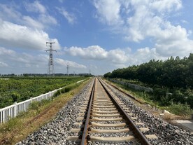 4k乡村铁路实拍