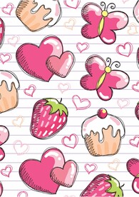 情人节心心草莓可爱盒子蛋糕小蝴