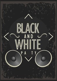 音响海报黑白经典