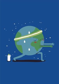 自律环保绿色保护地球健身