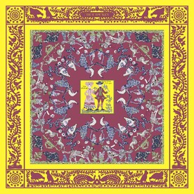 大牌方巾花型图