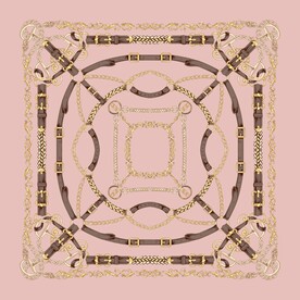 大牌方巾花型图