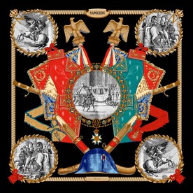 大牌方巾花型图