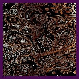 大牌方巾花型图