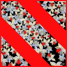 大牌方巾花型图