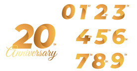 周年数字艺术字