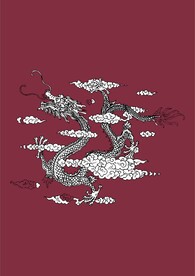 中国龙腾云驾雾国潮