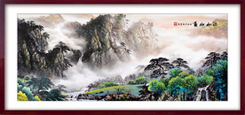 中国风山水风景画装饰画