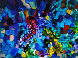 彩色不规则图形背景素材