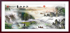 水墨山水装饰画