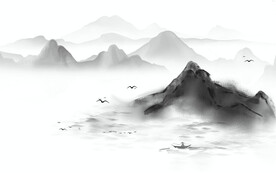水墨山水背景