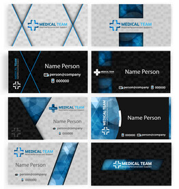 黑色商务企业名片模板