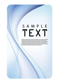 蓝色线条科技商务企业名片模板