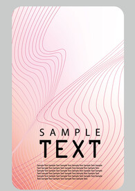 粉色线条个人商务企业名片模板