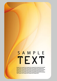 黄色线条个人商务企业名片模板