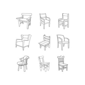 椅子插画