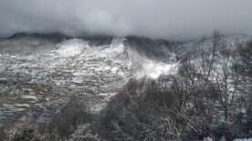 雪山和村庄