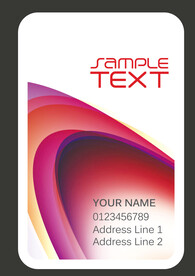 紫褐色线条个人企业商务名片模板