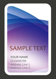 紫蓝色线条个人商务企业名片模板