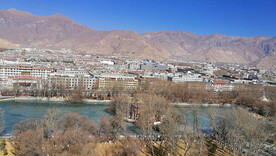 布达拉宫广场俯视图