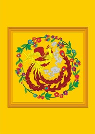 凤凰凤鸟相框装饰