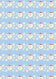 可爱母鸡带小鸡