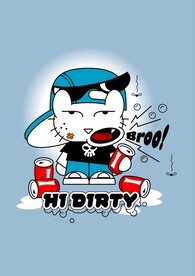 快乐肥宅水打嗝可爱小猫戴鸭舌帽