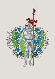 罗马战士古战场金属盔甲