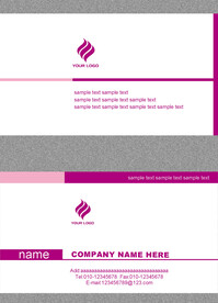 紫白色简约公司企业个人名片模板