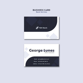 黑白色简约公司企业个人名片模板