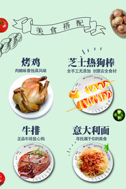牛排西餐海报