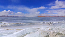 冰面湖景