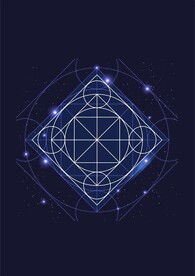 魔法阵宇宙星辰闪光