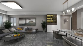 客厅餐厅现代装修效果图