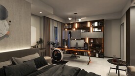 电竞卧室效果图