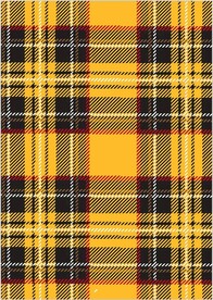 黄色格子布斜纹底