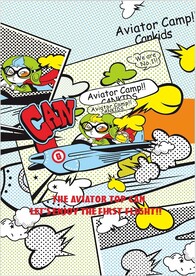 趣味开飞机喷射云彩泡泡字