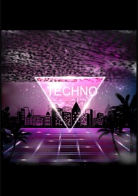 音乐会背景科幻炫彩背景