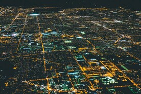 城市灯光俯瞰图