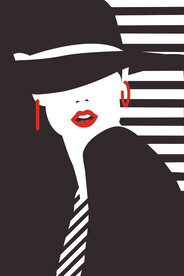 人物简约装饰画