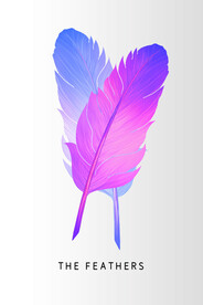 渐变羽毛简约装饰画