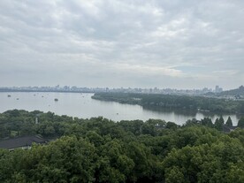 远眺西湖风景