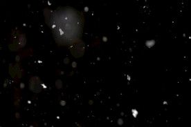 雪花碎片粉尘粒子下落图片素材 