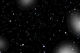 雪花碎片粉尘粒子下落图片素材 