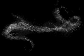 雪花碎片粉尘粒子下落图片素材 