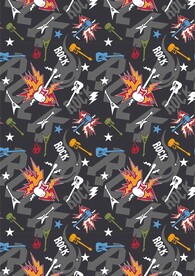 吉它贝斯乐器培训酷炫涂鸦