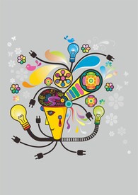 脑洞大开灯泡机器工业产品