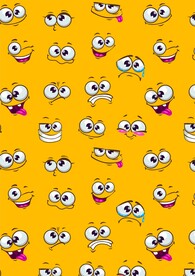 喜怒哀乐可爱表情笑脸标志