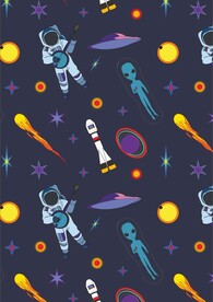 宇宙外太空宇航员外星人陨石卡通