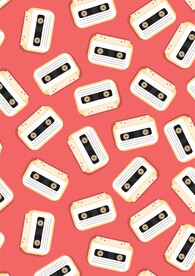 磁带手绘卡通可爱